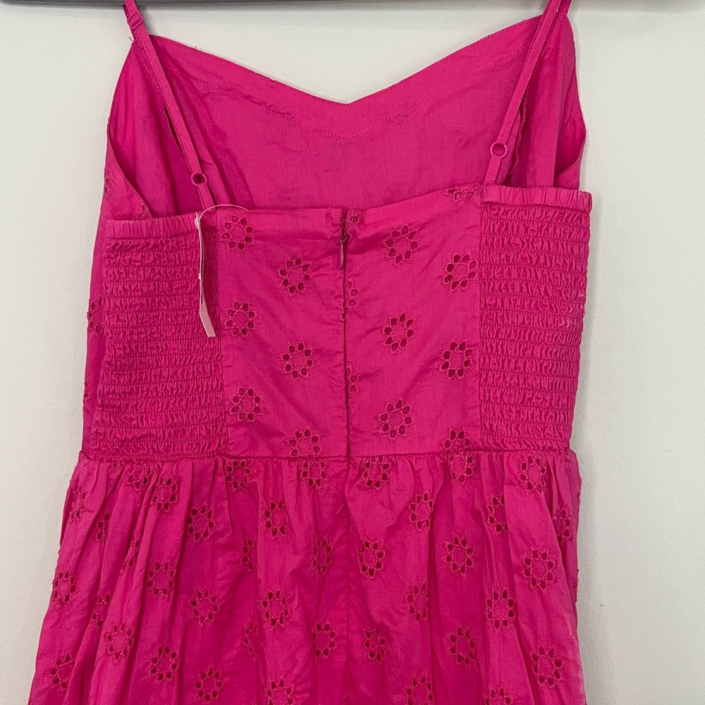 NWT Pink Sleeveless Eyelet Old Navy Summer Dress Medium - Picture 2 of 4
